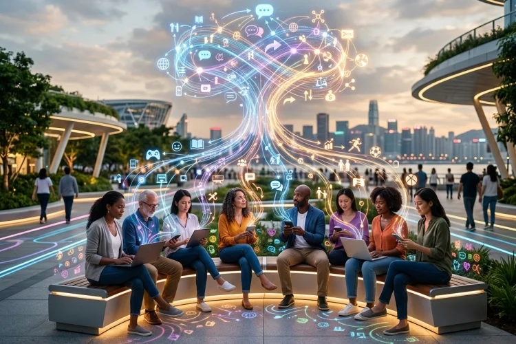 How Online Communities Shape Opinions and Group Identity